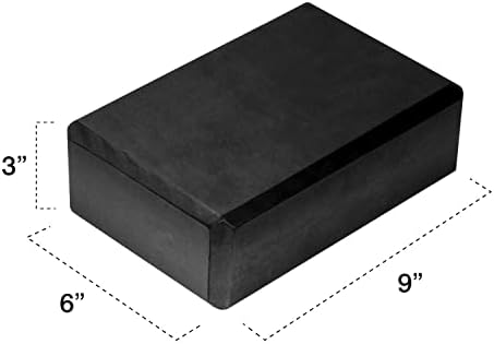Gaiam Yoga Block - Supportive Latex-Free Eva Foam - Soft Non-Slip Surface with Beveled Edges for Yoga, Pilates, Meditation - Yoga Accessories for Stability, Balance, Deepen Stretches