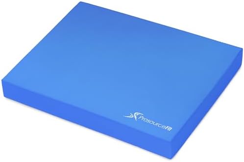 ProsourceFit Exercise Balance Pad – Non-Slip Cushioned Foam Mat & Knee Pad for Fitness and Stability Training, Yoga, Physical Therapy