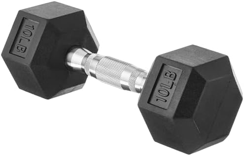 Amazon Basics Rubber Hex Dumbbell Hand Weight