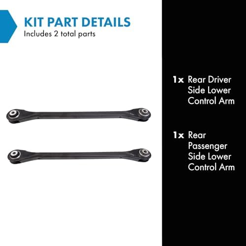 TRQ Rear Lower Control Arm Set Compatible with 2016-2020 BMW X1 2018-2020 X2 2014-2020 Mini Cooper Cooper Clubman 2017-2020 Cooper Countryman