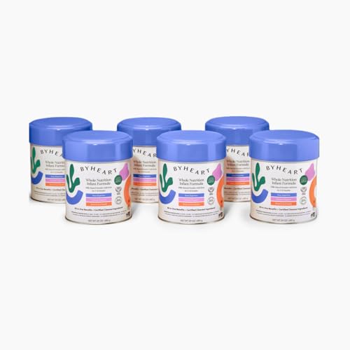 Infant Formula Powder for Infants 0-12 Months, Made With Organic Whole Milk, Clean Label Project Certified, Closest-to-Breast Milk Baby Formula Patented Protein Blend, 24 Ounce (Pack of 6)