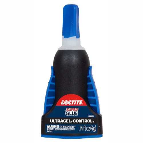 Loctite Super Glue Ultra Gel Control, Clear, 0.14 fl oz Bottle, 3 Pack - Superglue for Plastic, Wood, Metal, Crafts & Repair, Cyanoacrylate Adhesive Instant Glue, Quick Dry