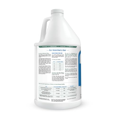 REScue One-Step Disinfectant Cleaner & Deodorizer – For Veterinary Use, Animal Shelters, Pet Foster Homes, Kennels, Litter Box, Pet Grooming Surfaces – Sanitizing Concentrate, 1 Gallon (4 Pack)