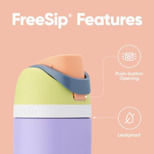 Owala FreeSip Insulated Stainless Steel Water Bottle with Straw for Sports and Travel, BPA-Free Sports Water Bottle, 24 oz, Mint/Brown, Muddy Buddy