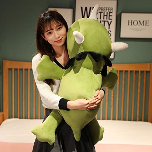 SQEQE Weighted Dinosaur Plush, Weighted Dinosaur Stuffed Animal, Dino Plushies Pillow Toy Gift for Kids Adults 13.8 Inch, 1.6 Lbs