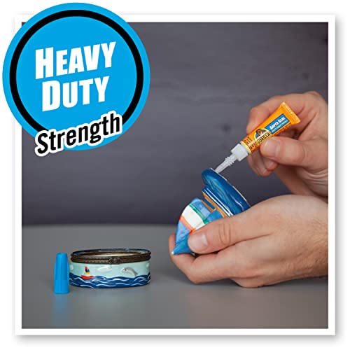 Gorilla Super Glue, Clear Glue, Four 3 Gram Tubes (Pack of 2) - All Purpose and Fast Setting for Projects and Repairs