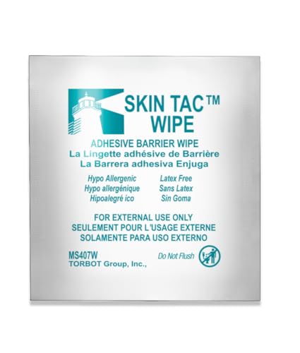 Torbot IM074407W314832 Group Inc Skin Tac"H" Adhesive Barrier Prep Wipe, Liquid Form, Latex-Free, Hypo-allergenic (Box of 50 Each), 1 Pack