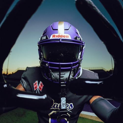 Nxtrnd Two Football Mouth Guard, Football Mouthpiece with Strap, Fits Adult & Youth (Black)