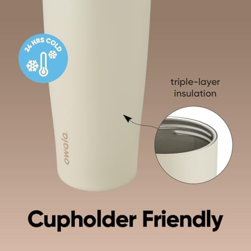 Owala FreeSip Sway - Stainless Steel - 30-oz. - Tan (Lightly Toasted)