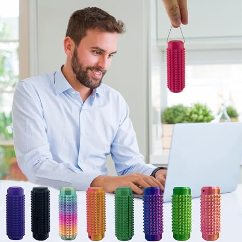 Little Ouchies Fidget, Pocket Mini Fidget Toy for Adults, Pain Stim Fidget, 3D Printed Venting Key Pendant, 5pcs Spiky Grippie Stim Keychain for Anxiety Relief Positive, Novelty Gifts for Friends