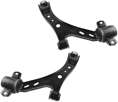 TRQ Front Lower Control Arm with Ball Joint Set Driver & Passenger Side Lower Compatible with 2005-2010 Ford Mustang