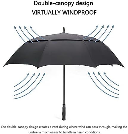 G4Free 47/54/62/68 Inch Automatic Open Golf Umbrella Oversize Extra Large Double Canopy Vented Windproof Waterproof Stick Umbrellas