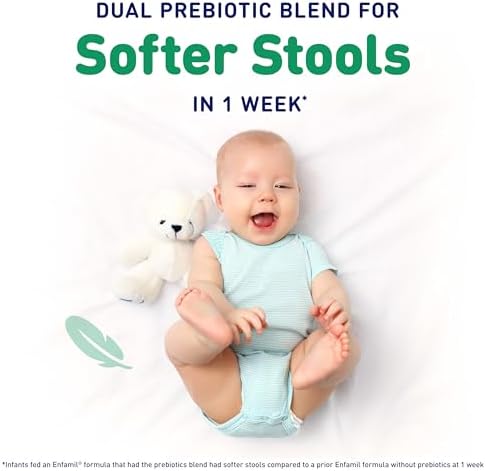 Enfamil Reguline Baby Formula, Milk-Based Infant Nutrition, Dual Prebiotics for Soft, Comfortable Stools within 1 Week of Use, Omega-3 DHA for Immune Support, Reusable Powder Tub, 19.5 Oz