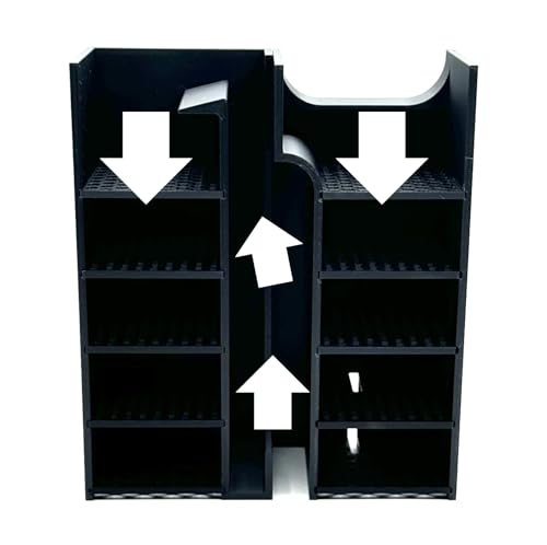 Media Basket Set Compatible with Fluval EVO 13.5 Gallon Aquarium Chambers - 5 Trays Included - Hole Plug Included