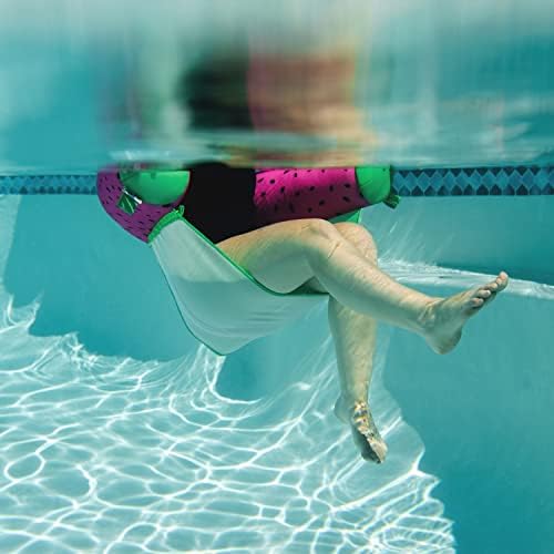 Big Joe Noodle Sling, No Inflation Needed, Pool Float with Armrests, Quick Draining Fabric, Cup Holder