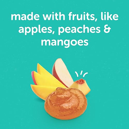 Beech-Nut Toddler Snacks Jammin' Waffles with Fruit Filling for Babies & Toddlers, Peach Mango, 10 Boxes (50 Individually Wrapped Packs)