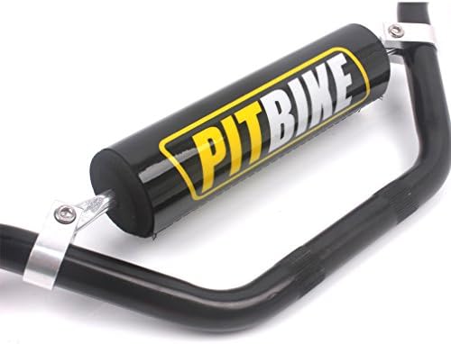 Universal 7/8 Inch 22mm Dirt Bike Handlebars, Upgraded Pit Bike Handlebar with Foam Pad and Anti-slip Handlebar Grips for Motocross CRF YZF KXF KLX RMZ DRZ Pit Dirt Bike ATV Quad - Black