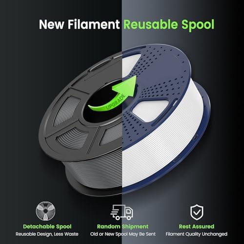SUNLU 4kg PLA 3D Printer Filament Bundle, Neatly Wound PLA Filament 1.75mm ±0.02mm, Individually Vacuum Packed, 4kg in Total, 1kg per Spool, 4 Pack, 4000g, Pure Yellow