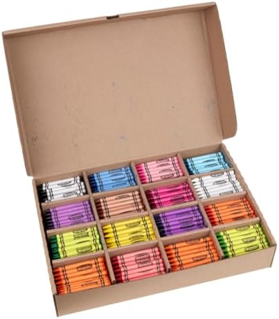 Crayola Bulk Crayon Classpack - 800ct (16 Colors), Bulk Teacher Supplies & Classroom Essentials for Back to School, Arts & Crafts Crayons for Kids, 3+