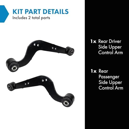 TRQ Rear Upper Control Arm Set Compatible with 2015-2017 Lexus NX200t 2018-2019 NX300 2015-2019 NX300h 2006-2017 Toyota RAV4