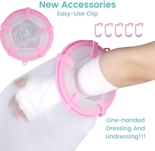 Cast Covers for Shower Arm, Waterproof Cast Cover Arm Adult, Cast Protector for Surgery, Hands, Wrists, Elbow, Finger to Keep Wounds Dry, Waterproof Arm Sleeve for Showering After Surgery, Reusable
