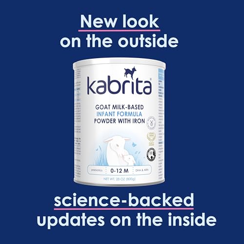 Kabrita Goat Milk-Based Infant Formula – 28oz – Pack of 2 – Natural, Gentle Baby Formula – European, Non-GMO – Ages 0-12 Months