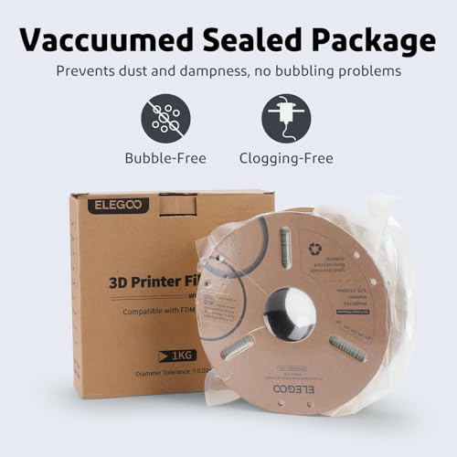 ELEGOO PLA Plus Filament 1.75mm Yellow 1KG, PLA+ Tougher and Stronger 3D Printer Filament Dimensional Accuracy +/- 0.02mm, 1kg Spool(2.2lbs) Fits for Most FDM 3D Printers