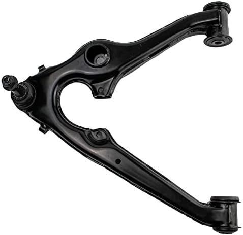 TRQ Front Stamped Steel Lower Control Arm Ball Joint Assembly LH Driver Side for Silverado Sierra Tahoe Suburban Escalade