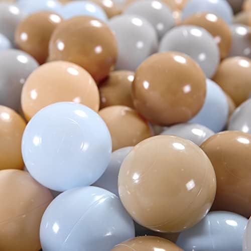 GOGOSO Ball Pits Balls for Toddlers Pack of 50 100 200 Plastics Shape Ball Non-Phthalate Non-BPA Non-Toxic 2.2-Inch Crush Proof Play Balls