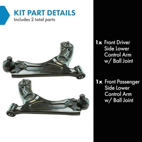 TRQ Front Lower Control Arm with Ball Joint Set Compatible with 2012-2020 Chevrolet Sonic
