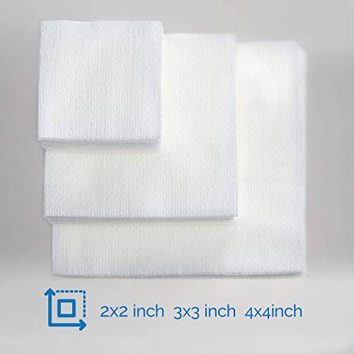 JMU 800 Gauze Pads 3x3, Sponge Non Woven 4-Ply Non-Sterile Dental Pads All Purpose Gauze