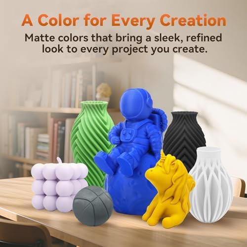 FLASHFORGE PLA Filament 1.75mm +/- 0.02mm, Matte Blue 3D Printer Filament 1kg (2.2lbs) Spool, Excellent Printing Performance, Easy to Use for Most FDM 3D Printers