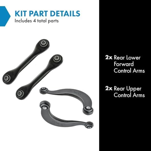 TRQ Rear Control Arm Set Compatible with 2014-2018 Ford C-Max 2000-2018 Focus 2004-2013 Mazda 3 2006-2014 5 2008-2013 Volvo C30 2006-2013 C70 2004-2011 S40 2005-2011 V50 MA5512100