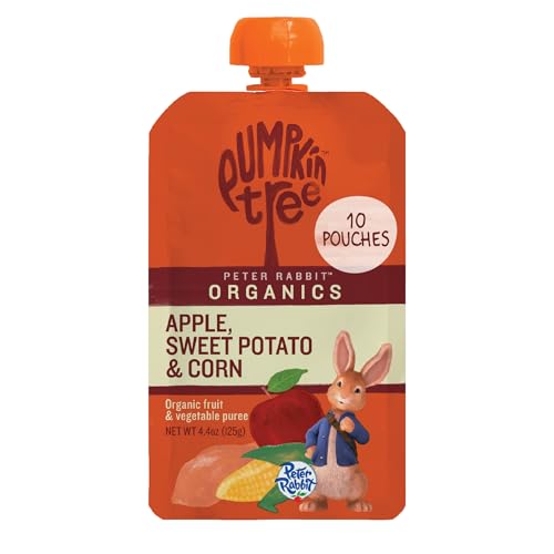 Pumpkin Tree Peter Rabbit Organics, Apple, Sweet Potato, and Corn, 4.4 Ounce (Pack of 10)