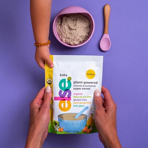 Else Nutrition Baby Cereal Stage 1 for 6 months+, Plant Protein, Organic, Whole foods, Vitamins and Minerals (Original, 6 Pack)
