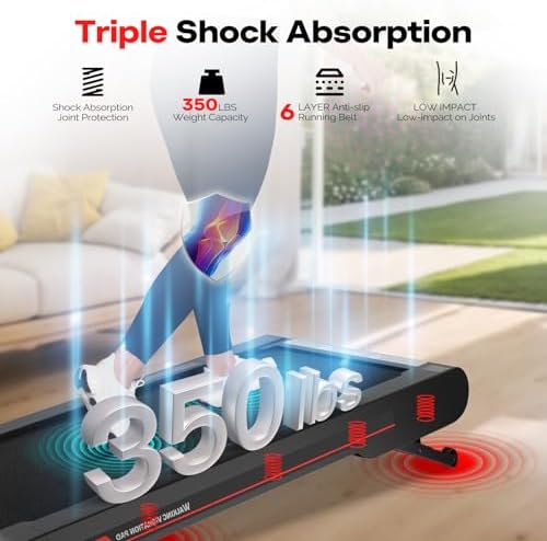 Sperax Walking Treadmill Pad with APP, 3 in 1 Under Desk Treadmill, 400W Low Noise Walking Vibration Pad with Remote Control,Portable Treadmills for Home Office