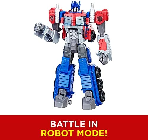 Transformers Toys Heroic Optimus Prime Action Figure - Timeless Large-Scale Figure, Changes into Toy Truck - Toys for Kids 6 and Up, 11-inch (Amazon Exclusive)