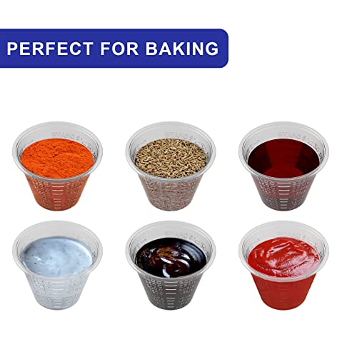 disposable medicine cups graduated, bulk pack of 1000, 1 oz (30ml) small plastic measuring cup for liquid medication, paint, epoxy, pill and resin