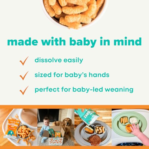 Puffworks Baby Peanut and Almond Variety Pack, Perfect for Early Peanut Introduction, Plant Protein, USDA Organic, Gluten-Free, Vegan, Non-GMO, Kosher, 0.5 Ounce (Pack of 12)