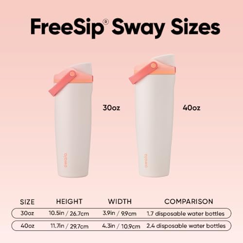 Owala FreeSip Sway - Stainless Steel - 30-oz. -Orng/Tn(Sparkling Sherbet)