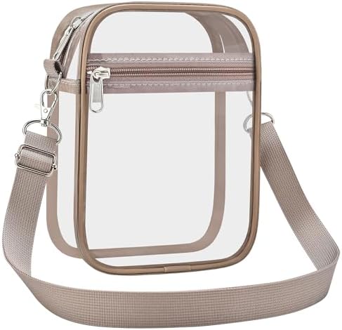 USPECLARE Clear Purse Stadium Approved CrossBody Bag for Men and Women