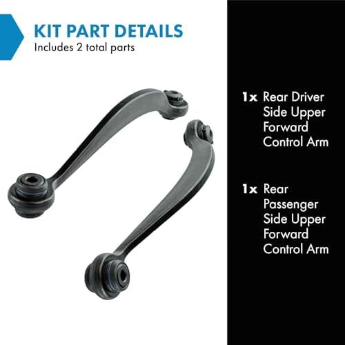 TRQ Rear Upper Control Arm Set Compatible with 2008-2017 Buick Enclave 2009-2017 Chevrolet Traverse 2007-2016 GMC Acadia 2017 Acadia Limited 2007-2010 Saturn Outlook