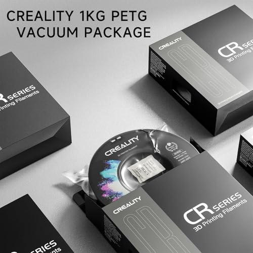 Official Creality PETG 3D Printer Filament 1.75mm 1KG (2.2lbs), High Precision Strong Toughness, Odorless Better Flow Moistureproof 3D Printing Ender Filament, Magenta