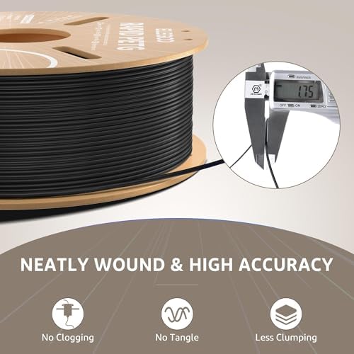 ELEGOO Rapid PETG Filament 1.75mm Transparent 1KG, High Speed 30-600mm/s 3D Printer Filament Dimensional Accuracy +/- 0.02 mm, 1kg Cardboard Spool(2.2lbs) Fits for Most FDM 3D Printers
