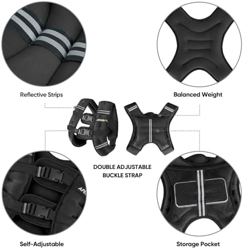 APEXUP Weighted Vest Men Women, Weight Vest for Women Workout Equipment for Strength Training Running