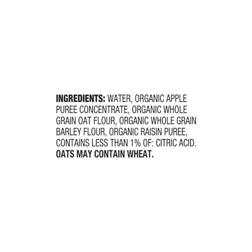 Earth's Best Organic Baby Food Pouches, Stage 2 Wholesome Breakfast Puree for Babies 6 Months and Older, Organic Apple Raisin Oat Puree, 3.5 oz Resealable Pouch (Pack of 12) (Packaging May Vary)