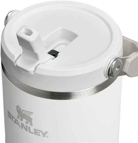 Stanley IceFlow 2.0 Flip Straw Tumbler with Handle 40 oz | Twist On Lid and Flip Up Straw | Leak Resistant Water Bottle | Insulated Stainless Steel | BPA-Free | Frost