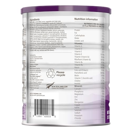 a2 Platinum® Premium Infant Formula for Babies Ages 0-12 Months, Whole Milk Powder-Based Formula with Iron, Nutritionally Complete, Made with Pure and Natural a2 Milk®, 31.7- oz Can