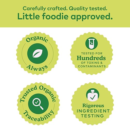 Plum Organics Mighty 4 Organic Toddler Food - Banana, Peach, Pumpkin, Carrot, Greek Yogurt, and Oat - 4 oz Pouch (Pack of 12) - Organic Fruit and Vegetable Toddler Food Pouch