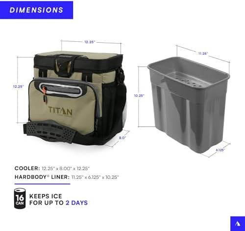 Titan by Arctic Zone 30 Can Zipperless Soft Cooler with HardBody Liner